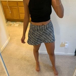 Black and white Express skort